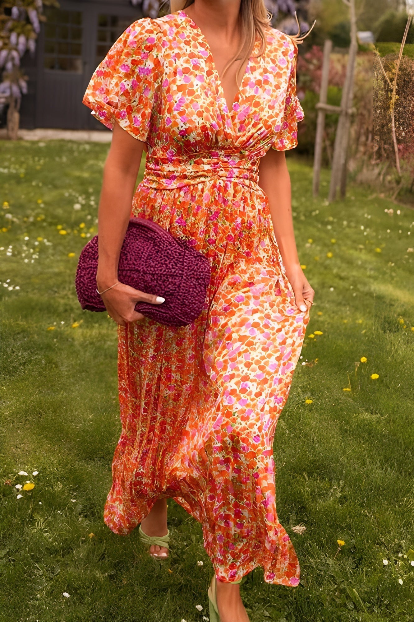 Hélène | Robe colorée et aérienne