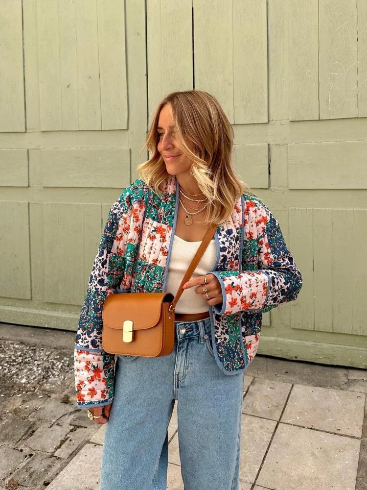 Aurore - Manteau Vintage Fleuri