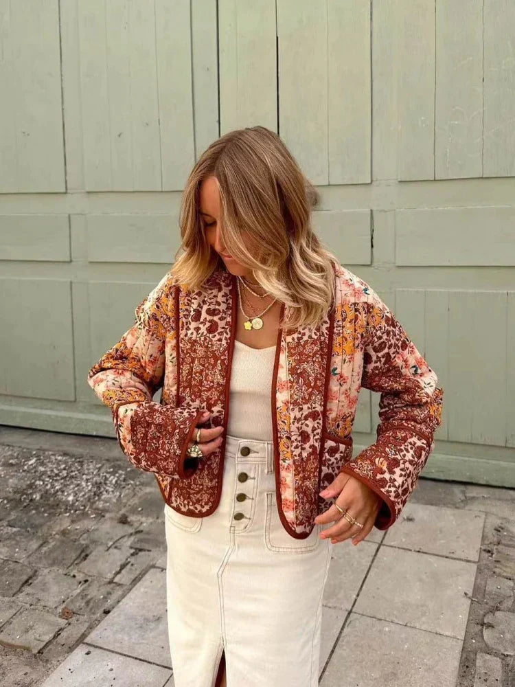 Aurore - Manteau Vintage Fleuri