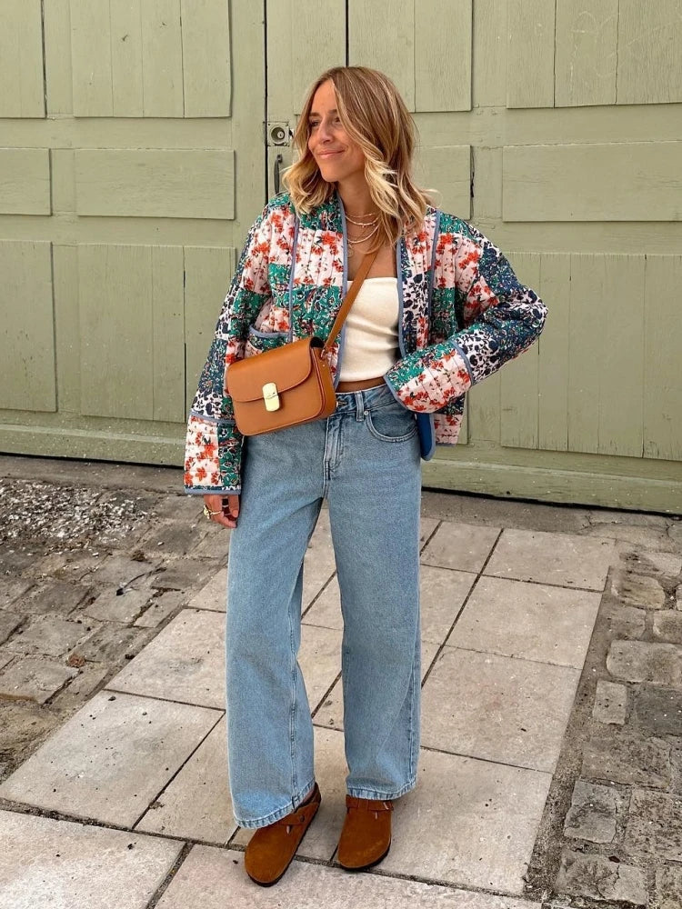 Aurore - Manteau Vintage Fleuri