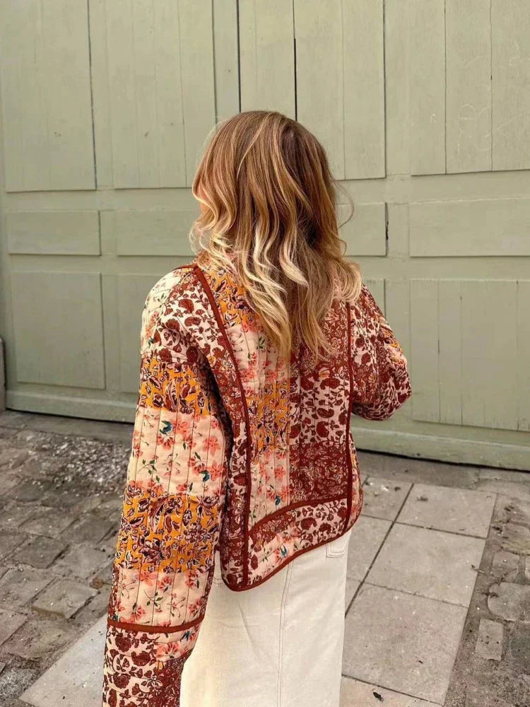 Aurore - Manteau Vintage Fleuri