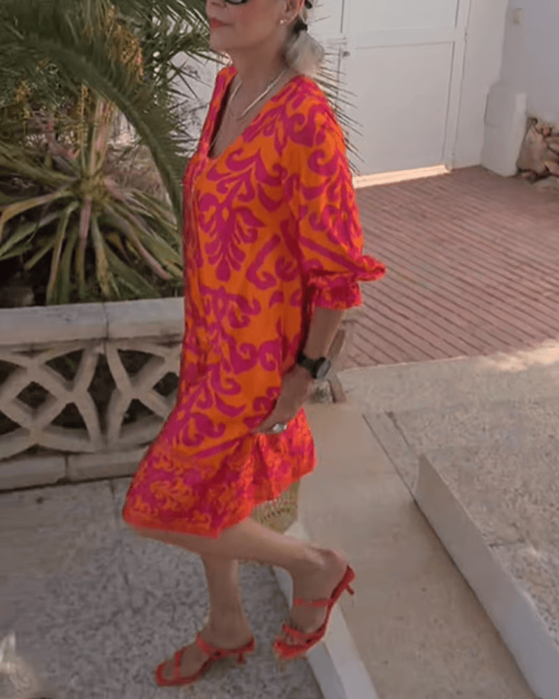Nathalie | Robe Fleurie Élégante