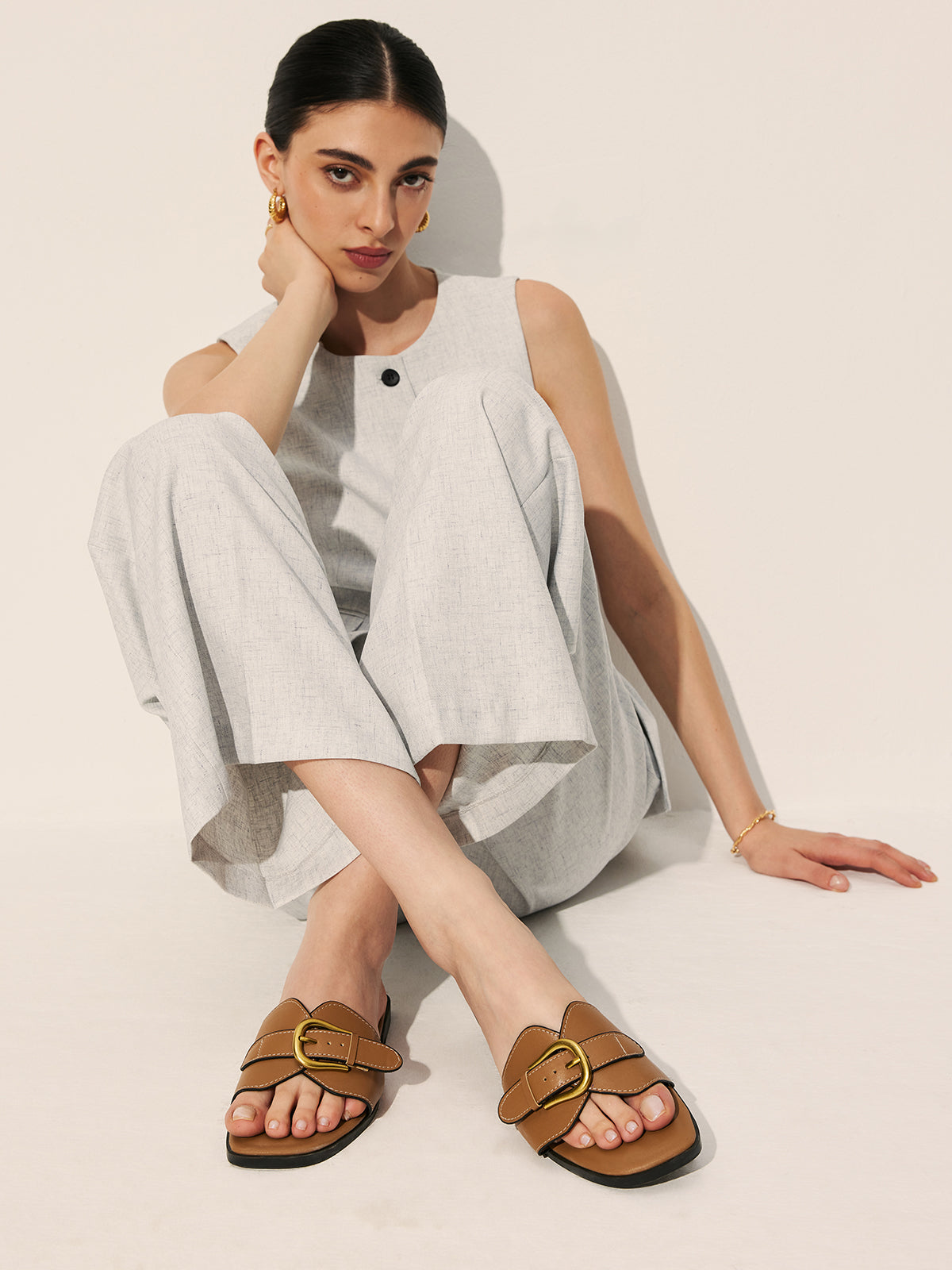 Édith | Mules en cuir élégantes