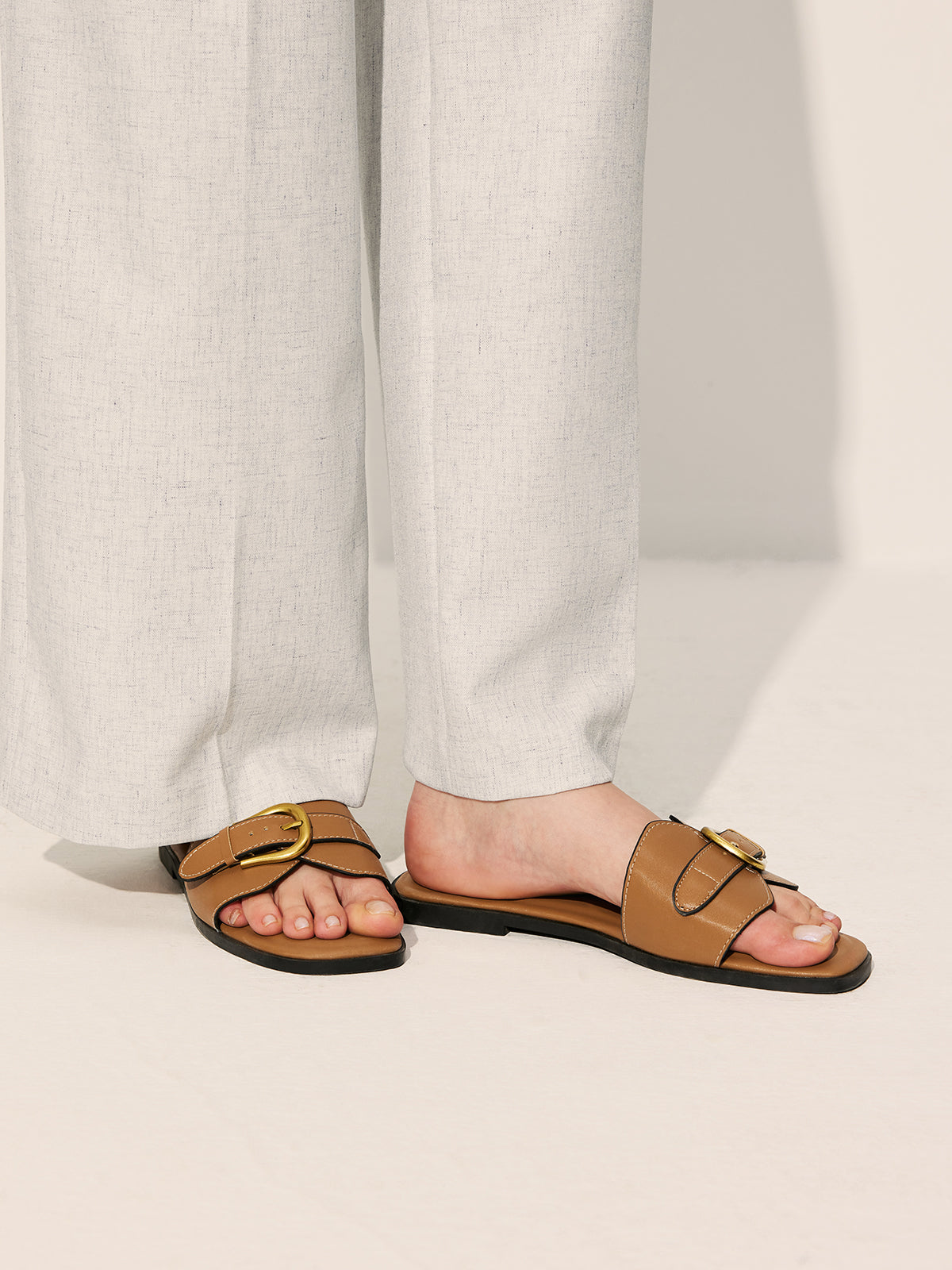 Édith | Mules en cuir élégantes