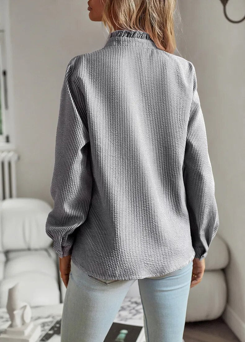 Margaux | Blouse à volants à manches longues