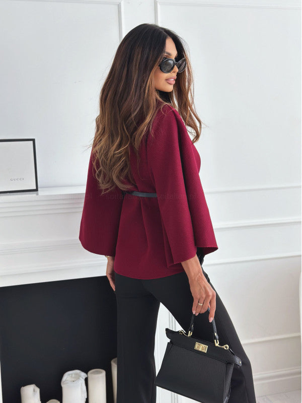 Lucille | Manteau de luxe avec ceinture à la taille