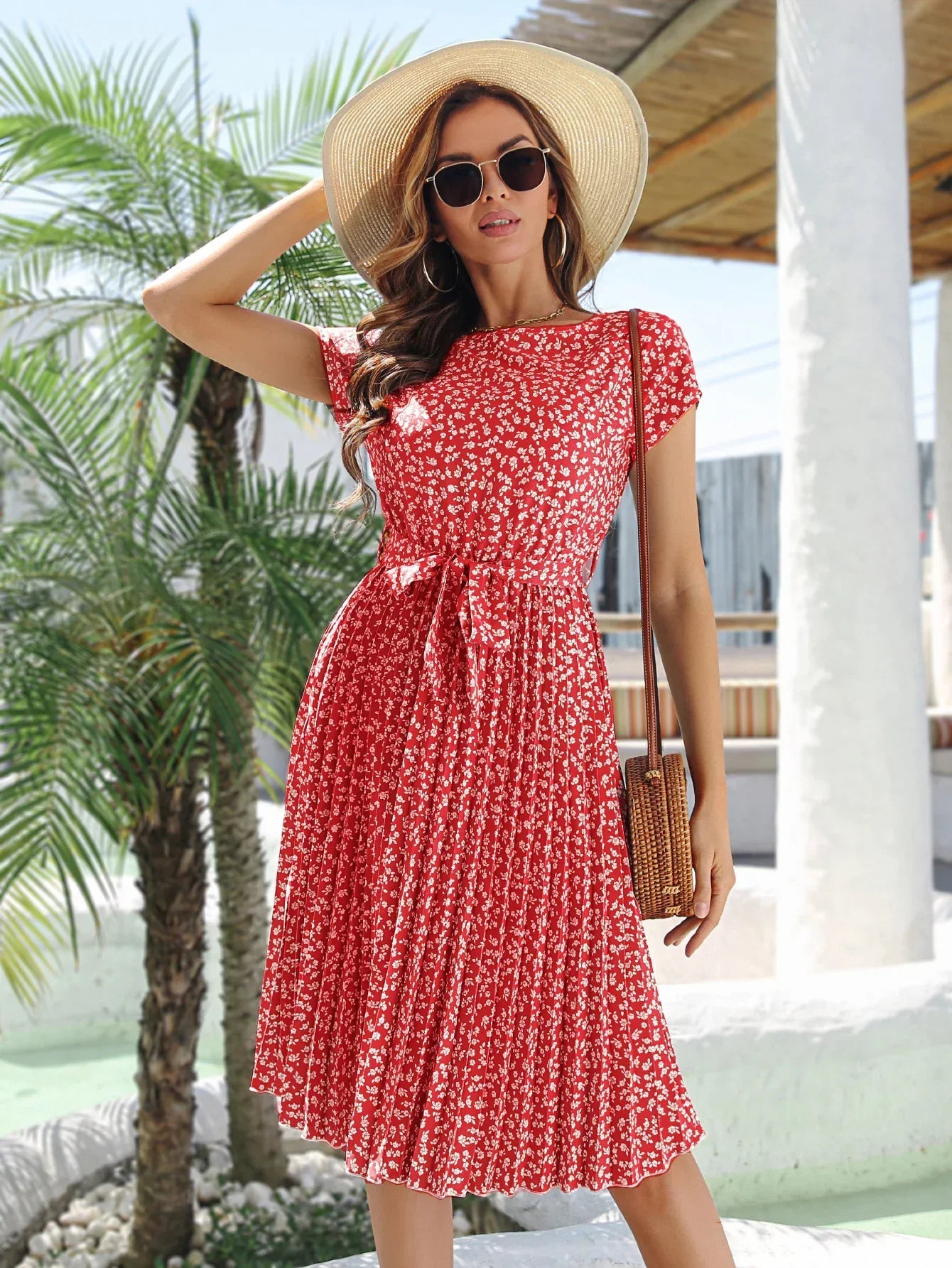 Laurance | Robe portefeuille fleurie