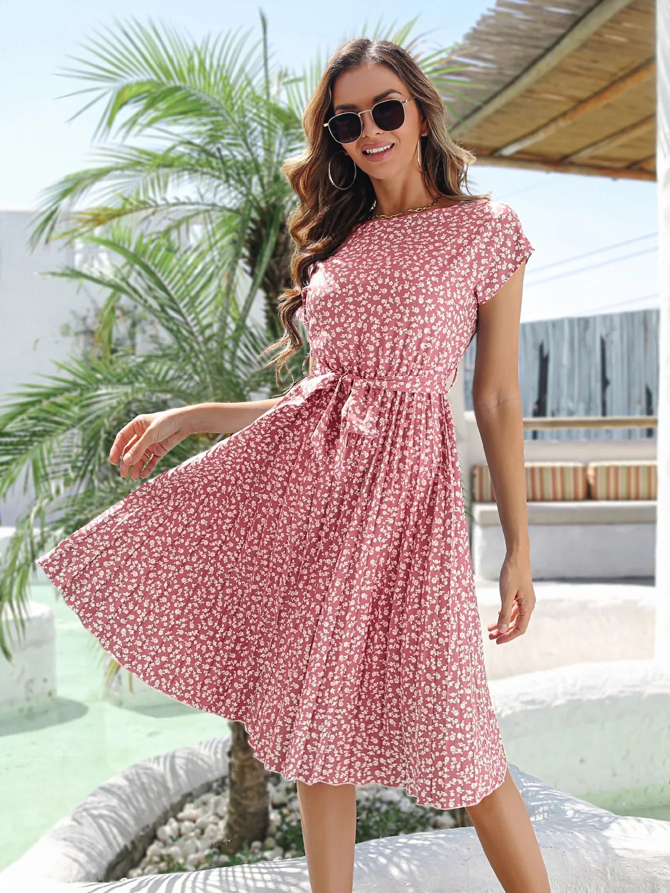 Laurance | Robe portefeuille fleurie