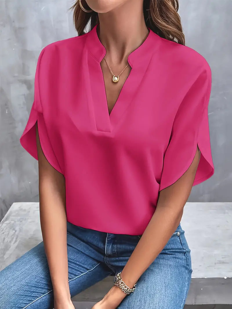 Nelly | Blouse légère et élégante à col en V