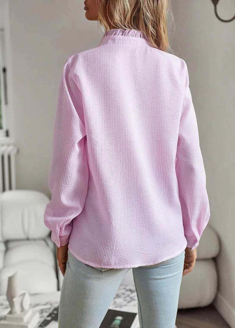 Margaux | Blouse à volants à manches longues