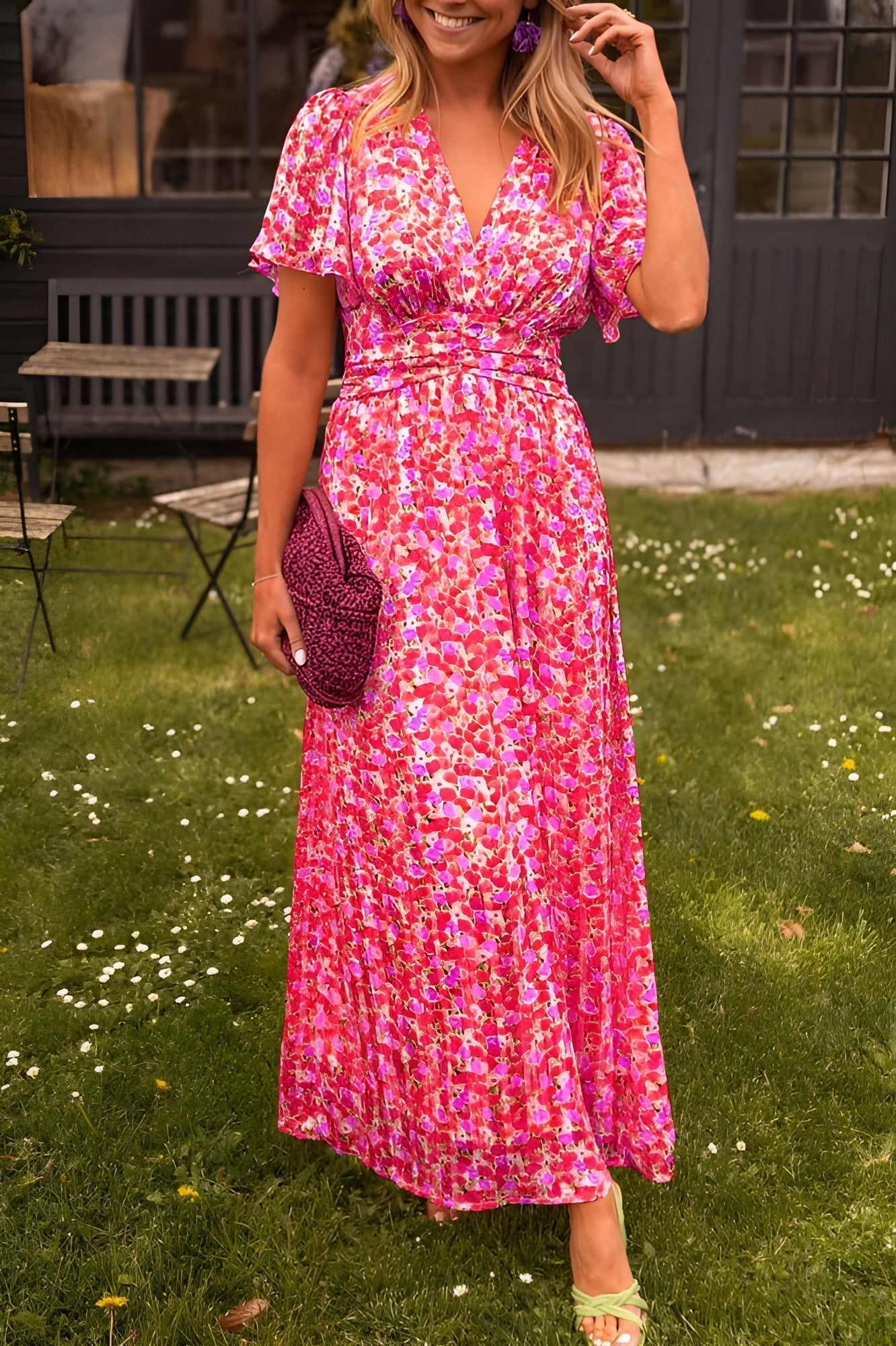 Hélène | Robe colorée et aérienne