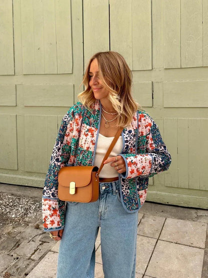 Aurore - Manteau Vintage Fleuri