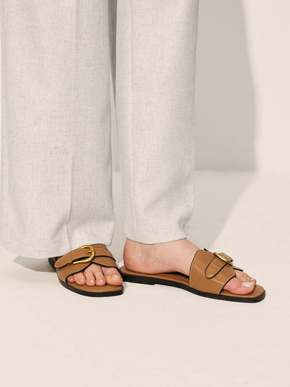 Édith | Mules en cuir élégantes