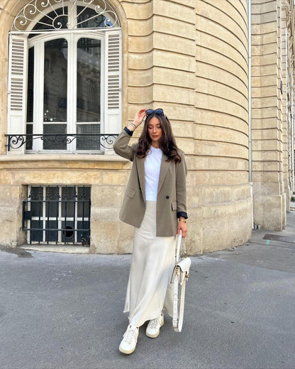 Thérèse - Jupe Maxi Satinée
