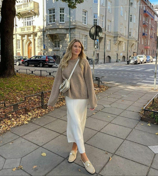 Thérèse - Jupe Maxi Satinée