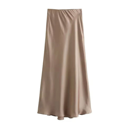 Thérèse - Jupe Maxi Satinée