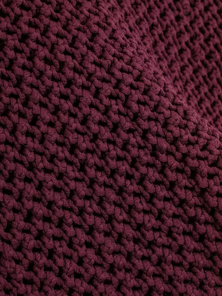 Kim - Gilet Grossièrement Tricoté avec Boutons Métalliques