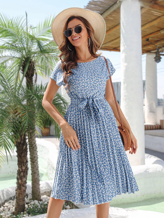 Laurance | Robe portefeuille fleurie