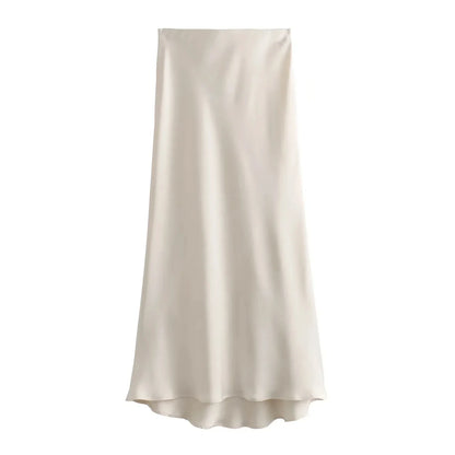 Thérèse - Jupe Maxi Satinée