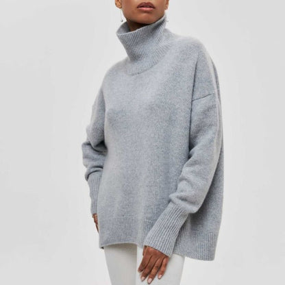 Éloïse - Pull en maille col roulé