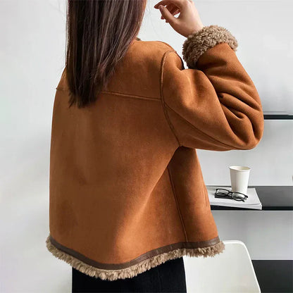 Inés | Veste boutonnée en shearling
