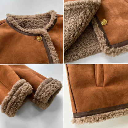 Inés | Veste boutonnée en shearling