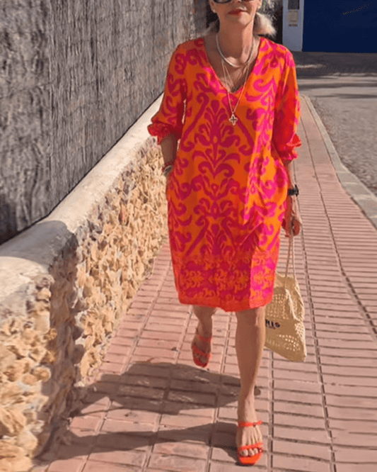 Nathalie | Robe Fleurie Élégante