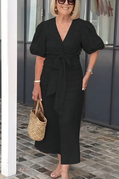 Sylvie | Robe midi, féminine, chic et confortable