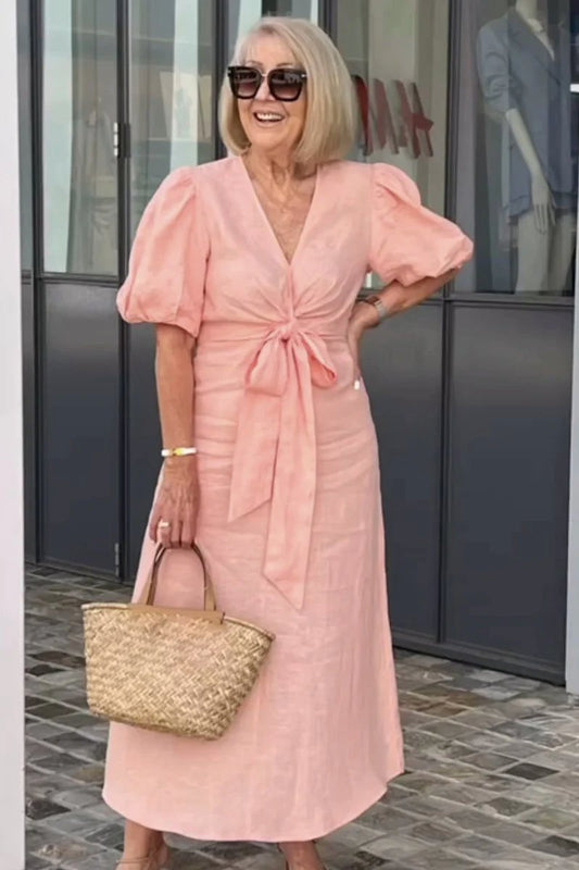 Sylvie | Robe midi, féminine, chic et confortable