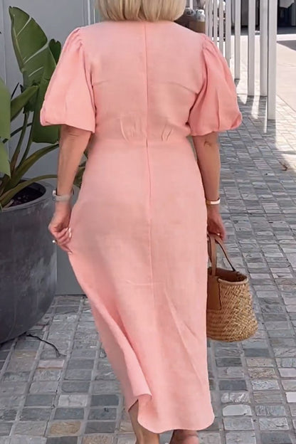 Sylvie | Robe midi, féminine, chic et confortable